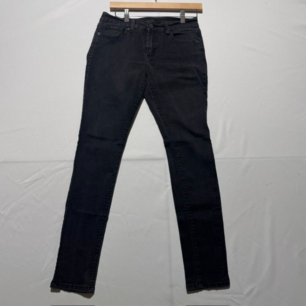 Eunina Black Skinny Jeans Size 11 Dark Wash Stretch Denim